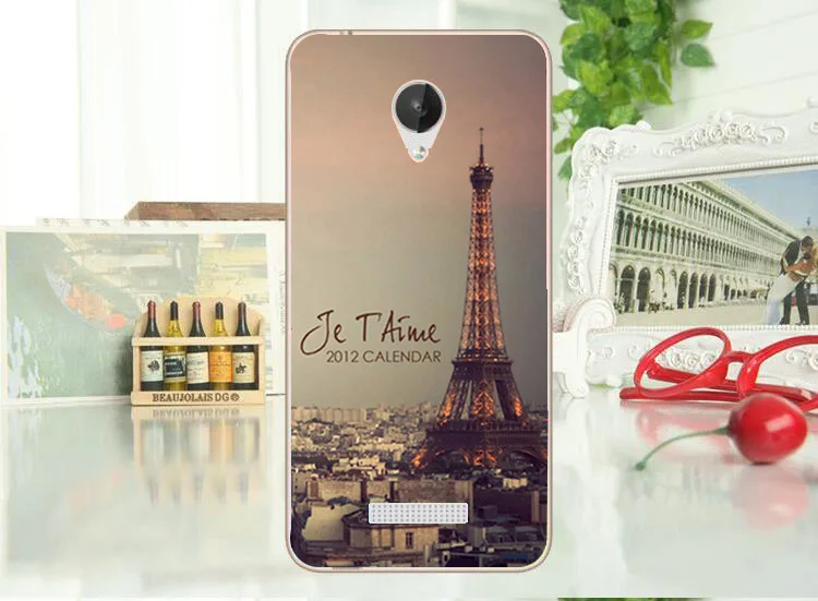 Чехол из ТПУ с модным рисунком для Micromax Q380 чехол подставкой и красивыми цветами