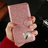 glitter luxury leather cover diamond rhinestone case for iphone x xs max xr flip wallet iphone 6 7 8 plus 11 pro phone case
