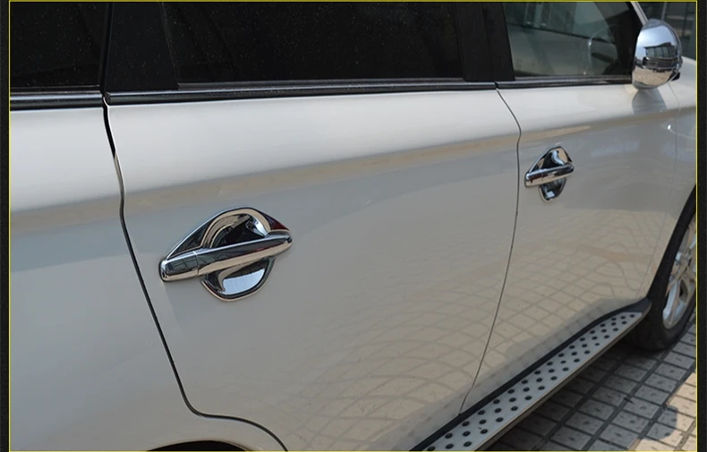 Для Mitsubishi Outlander 2013 2017 автомобильный Стайлинг крышка внутренней дверной ручки