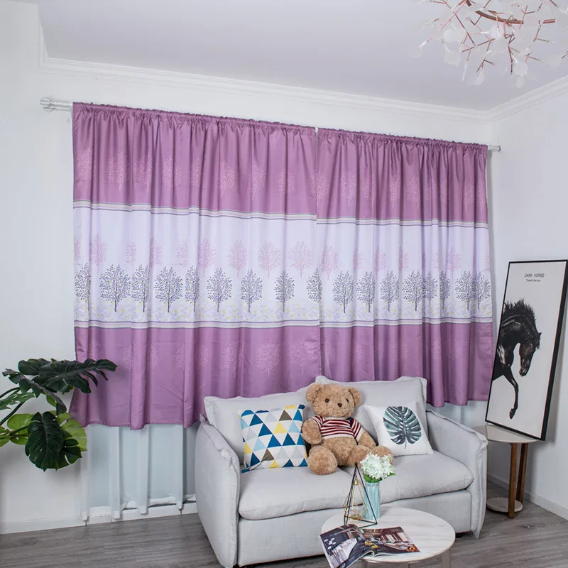 1Pc Sheer Voile Rain Tree Printed Curtain Tulle Window Treatment Drape Valance 1 Panel Fabric For Living Room | Дом и сад