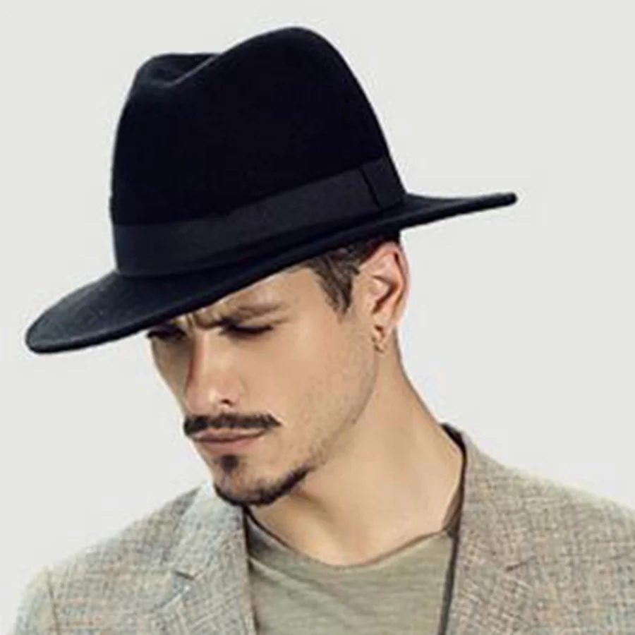 Шляпа Fedora для мужчин и женщин шляпа с широкими полями крестного отца | Аксессуары