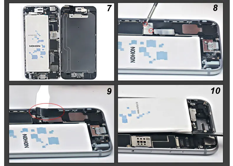 NOHON аккумулятор для iPhone 6s iPhone 6s 2225 mAh аккумулятор высокой емкости для мобильных телефонов бесплатные инструменты номер для отслеживания