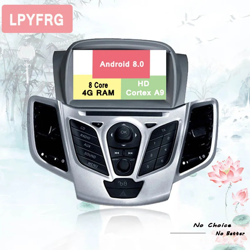 Android 9,0 автомобильный dvd-плеер gps стерео головное устройство аудио Радио DVD для Ford Fiesta 08 2009 2010 2012 2013
