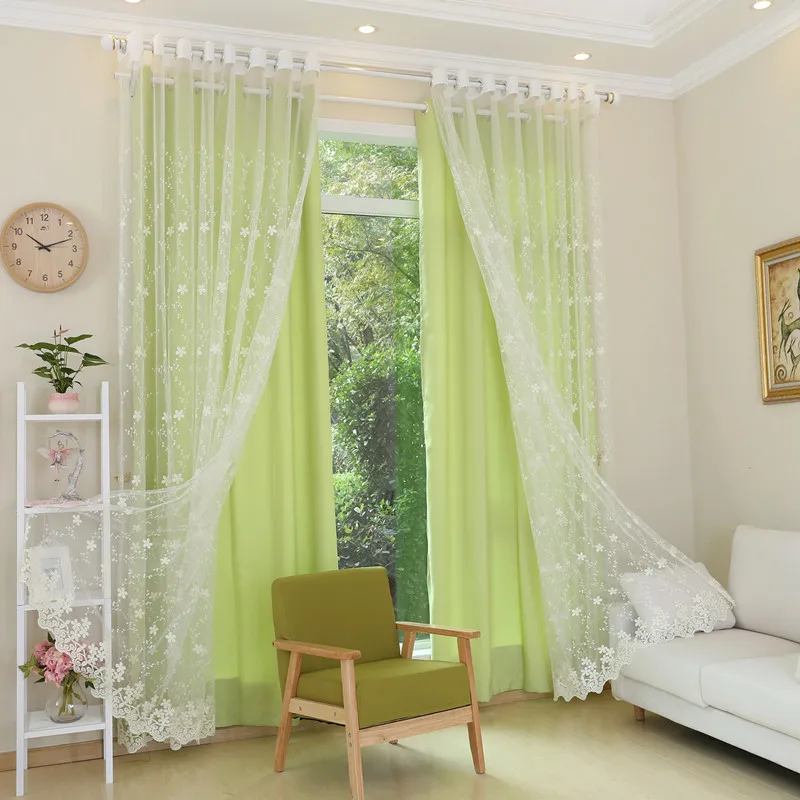 Молочные тюлевые шторы с вышивкой для гостиной спальни|embroidery curtain|bedroom curtainscurtain