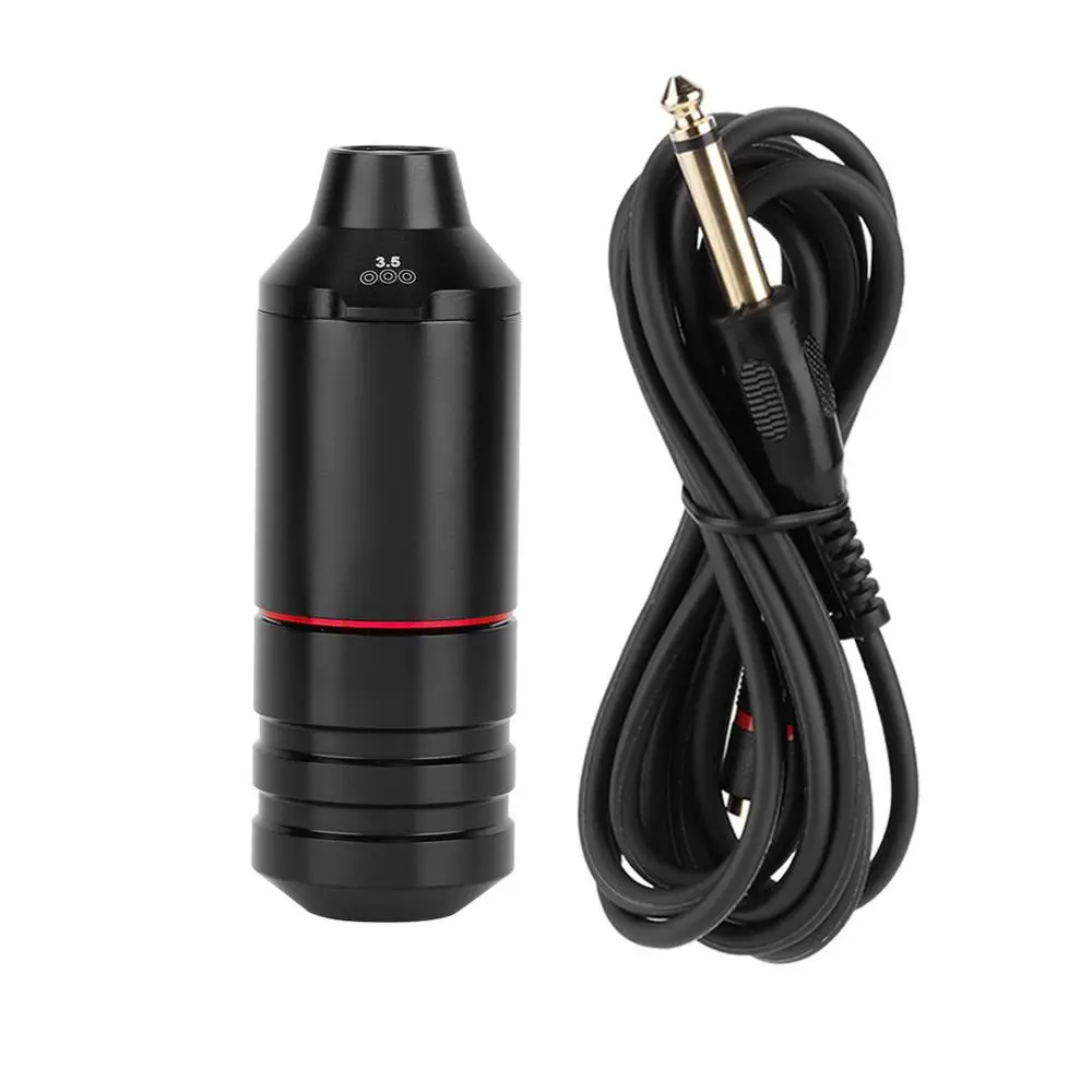 Black Red Высокое качество Мощный Тихий мотор татуировки бровей губ Татуировки Роторная ручка микроблейдинг пистолет набор татуировки аксессуары и припасы Новые - Цвет: Black Red