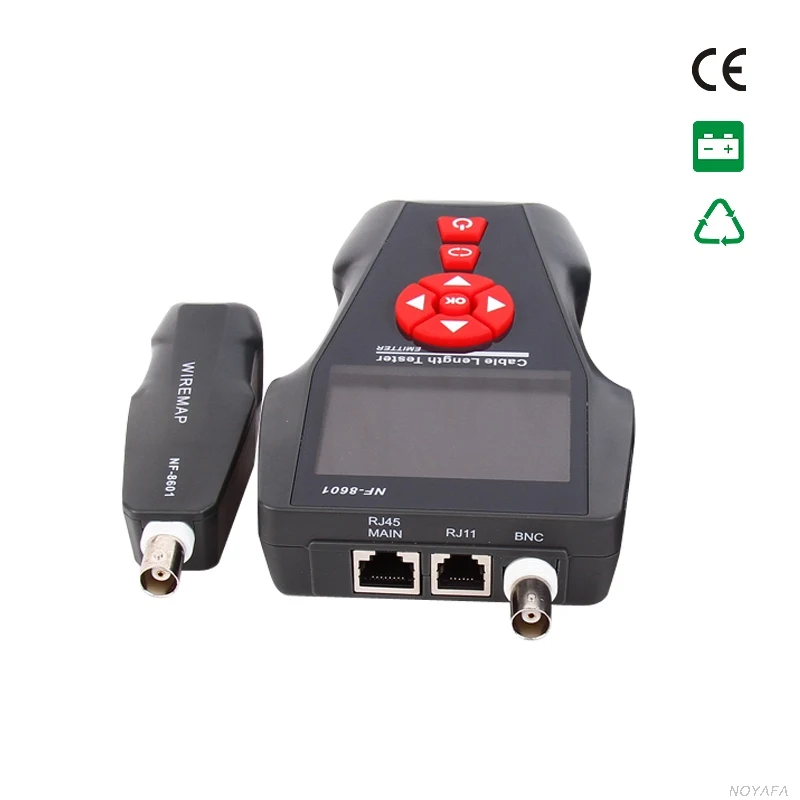 NF-8601A Многофункциональный тестер сетевого кабеля ЖК-тестер длины кабеля тестер точки останова английская версия NF_8601A
