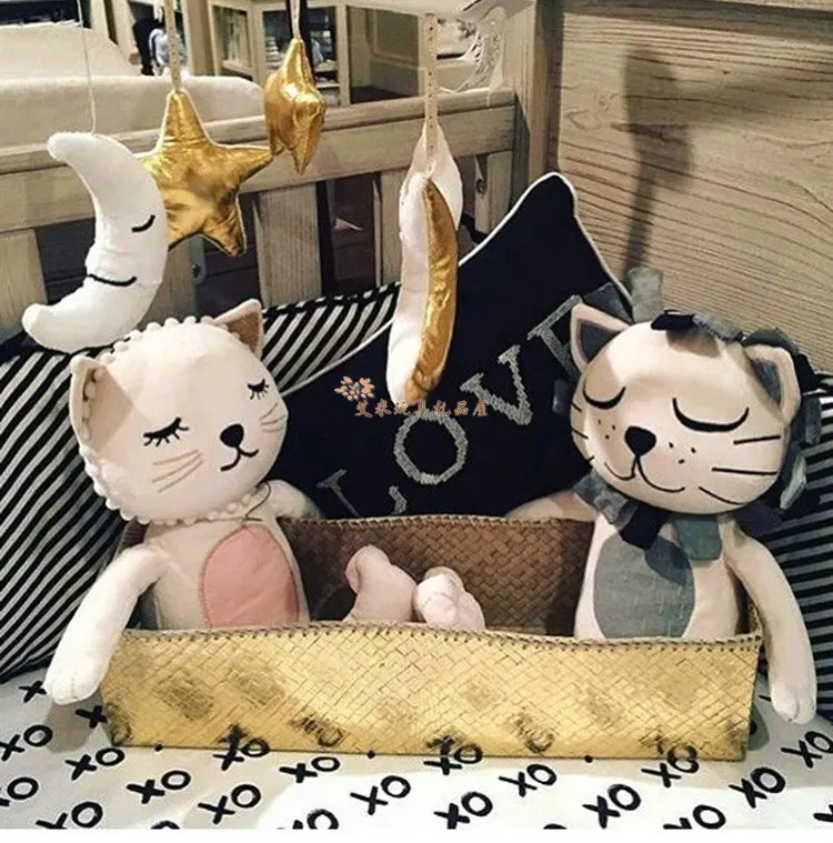 

INS Cat Lion Baby kids comfort Soft Xams Gift Toys pelucia peluches Plush Bunny Sleeping Stuffed & Plush Animals toy doll