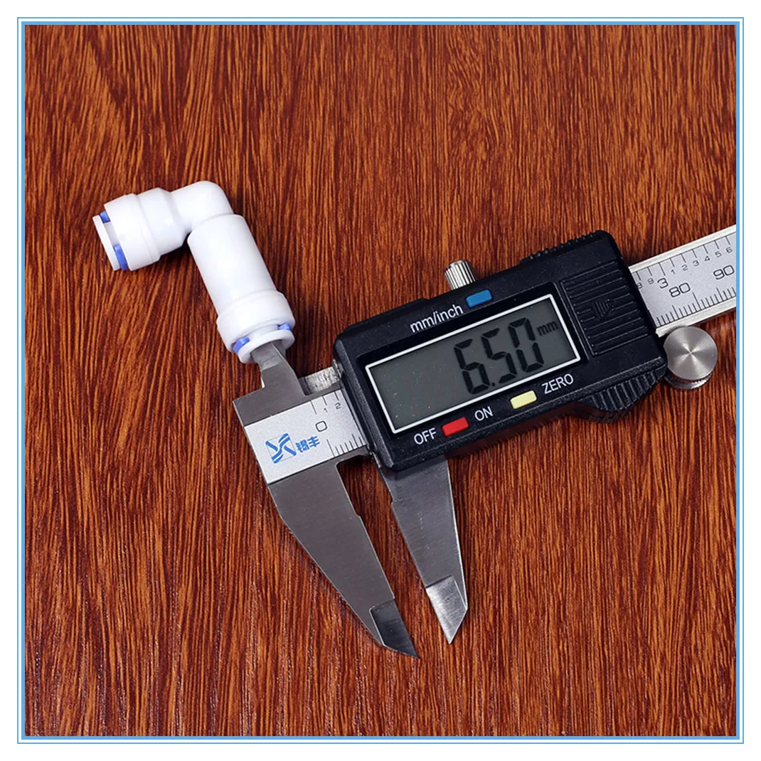 5PCS1/4 &quot 1/4&quot OD труба PE фитинг шланг колено без обратного клапана быстрый