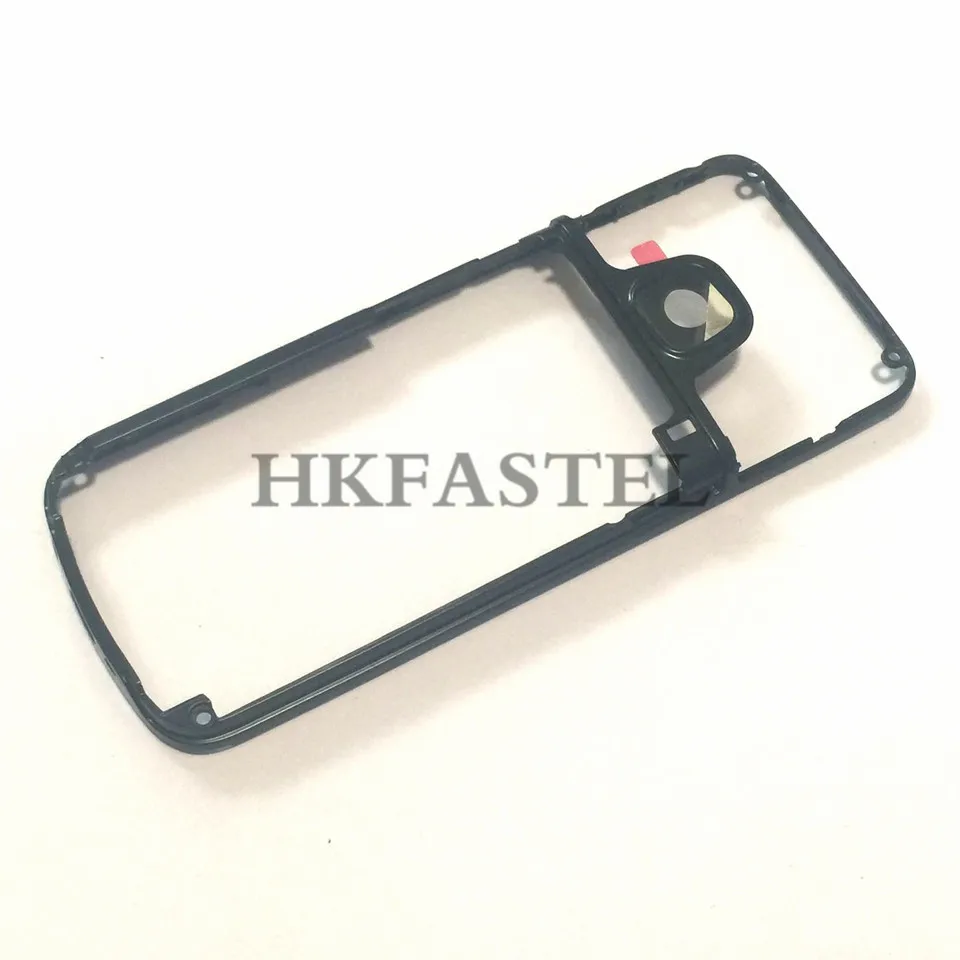 Middle cover Black Hkfatel корпус для Nokia 6700 классический 6700c мобильный телефон средняя рамка чехол с объективом камеры Замена запчастей - Цвет: Middle cover Black
