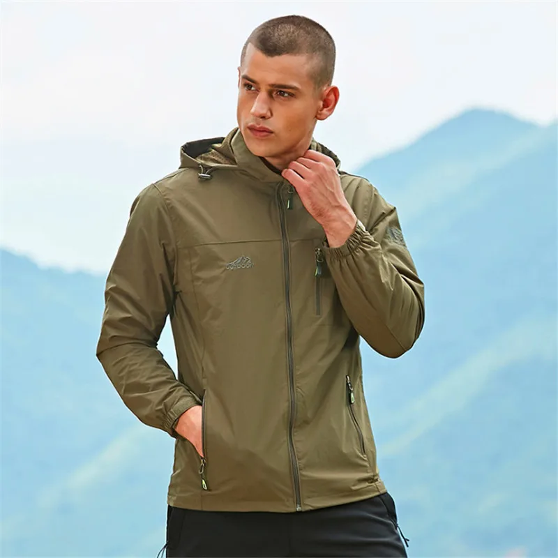 Мужская куртка для пешего туризма ветрозащитная Водонепроницаемая теплая