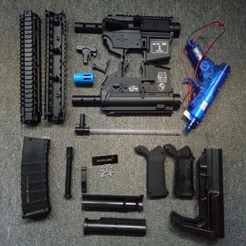 Спорт на открытом воздухе CS игра модель игрушки Ryunzaki MK18 M4 основной Чехол комплект прозрачные выгравированы разметки журнал гель-шарик пистолет