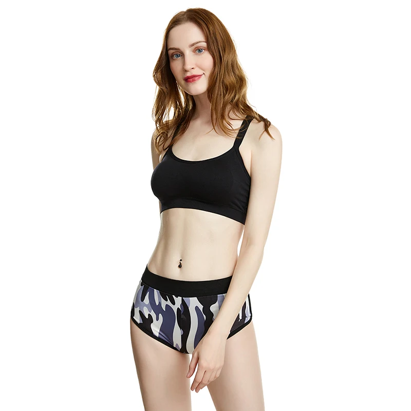 1 шт. женское нижнее белье с перекрестными ремешками и быстросохнущим кольцом для