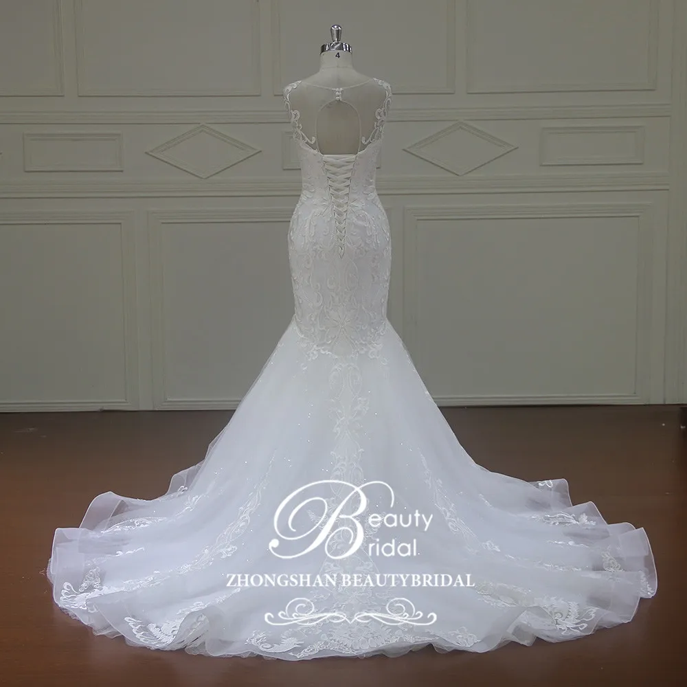 Фотографии Новое поступление Русалка/трубы Свадебные платья Vestido De Noiva кружево суд Поезд Плюс размеры Свадебные XF16102