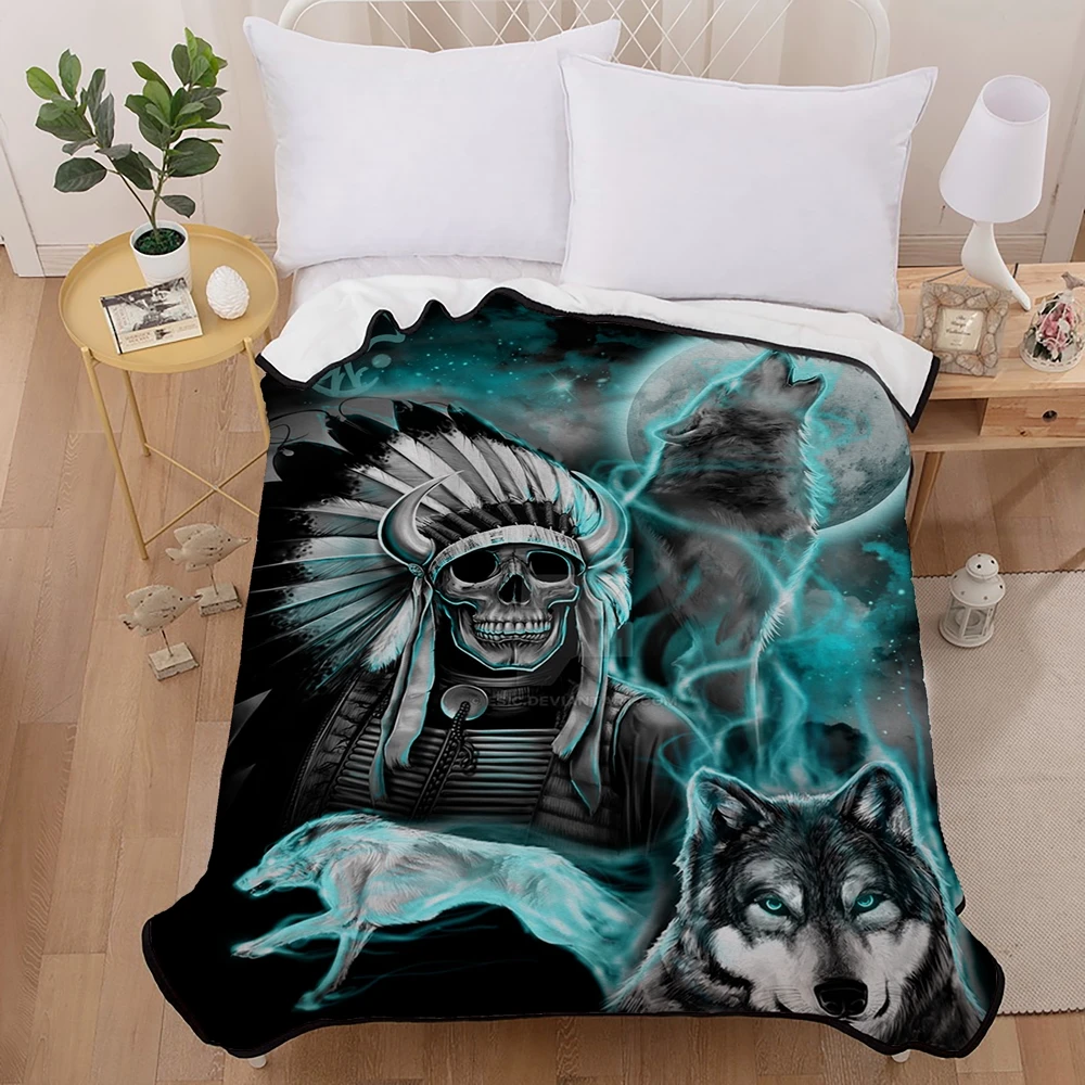 2019 высококачественное толстое одеяло manta Red Rose Wolf s в западном стиле siesta покрывало
