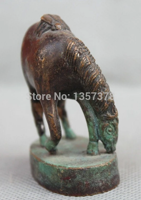 Shitou 00580 55 мм Китайской династии Бронзовый Знак Год Hors Dynasty императорская Печать
