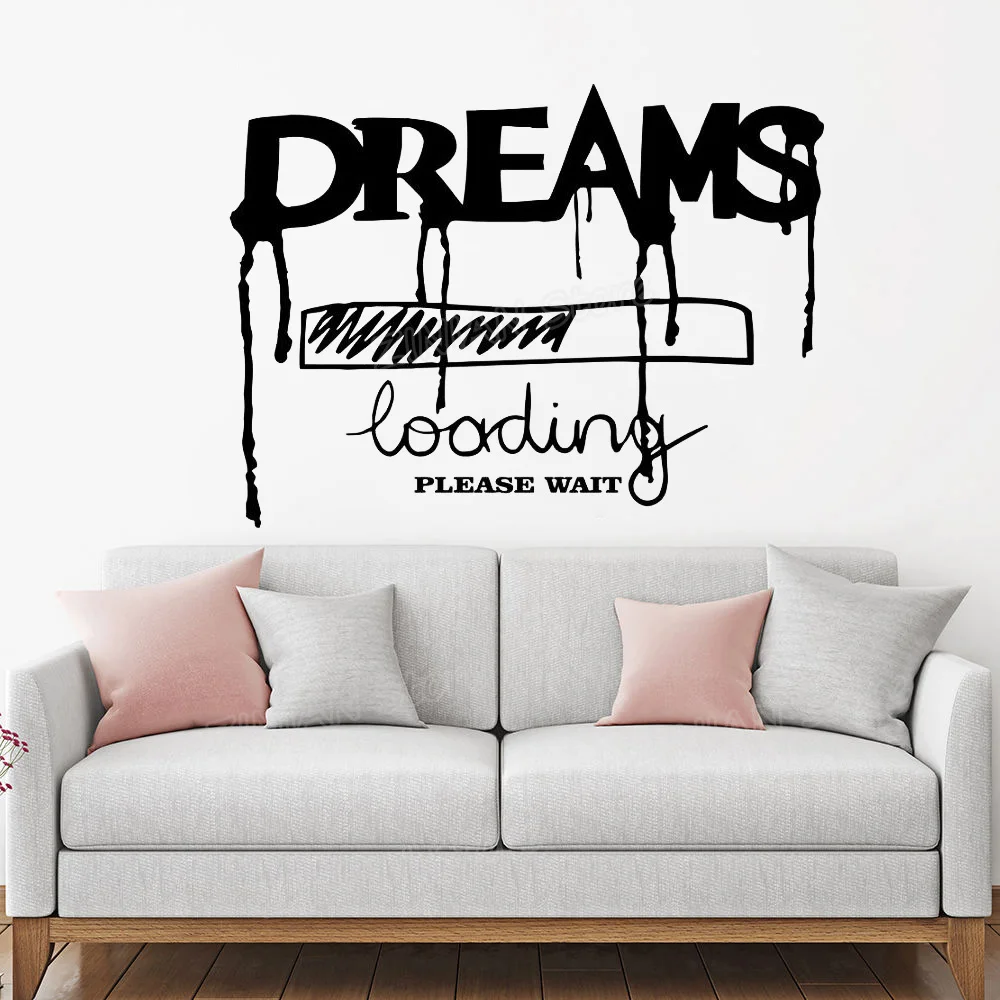 Мечты надпись слова виниловая настенная наклейка домашний Декор Гостиная