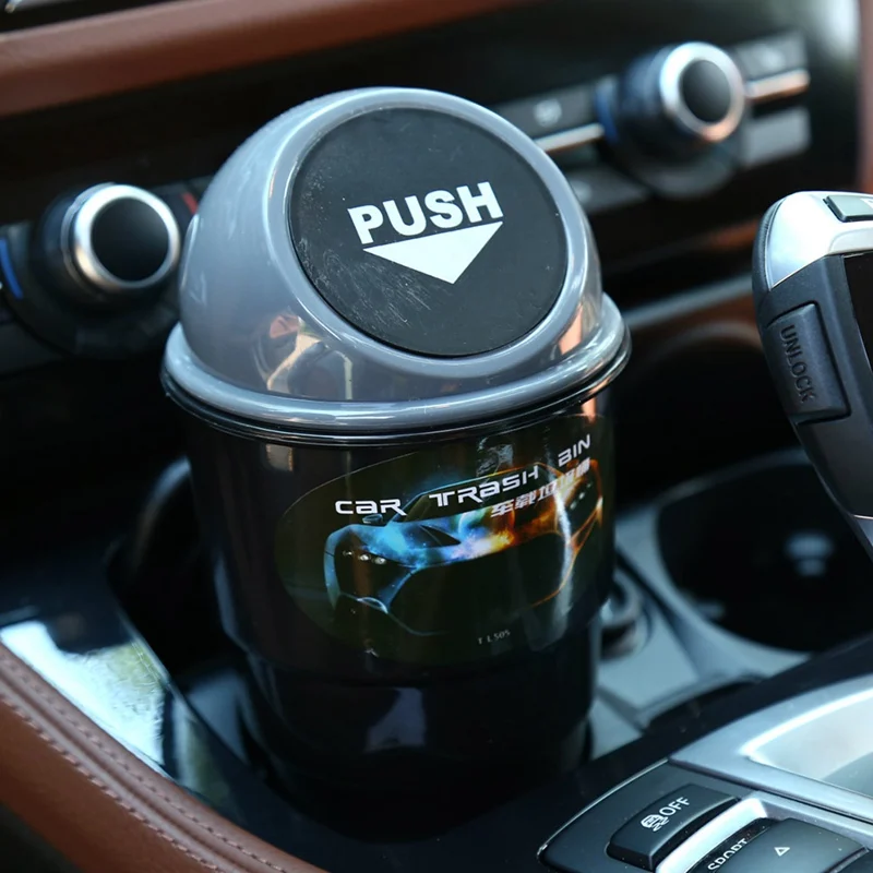 Car Trash Can Organizer Garbage Holder Automobiles Storage Bag Accessories Auto Door Seat Back Visor Bin Paper Dustbin | Автомобили и