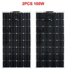 100 Вт 12 В солнечная панель Китай гибкие солнечные элементы DIY монокристаллическая пластина 125 мм * 125 мм солнечная батарея Painel Solars зарядное устройство