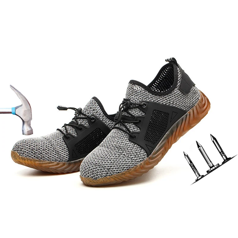 2019 г. Мужская Рабочая обувь из дышащего сетчатого материала противоскользящая