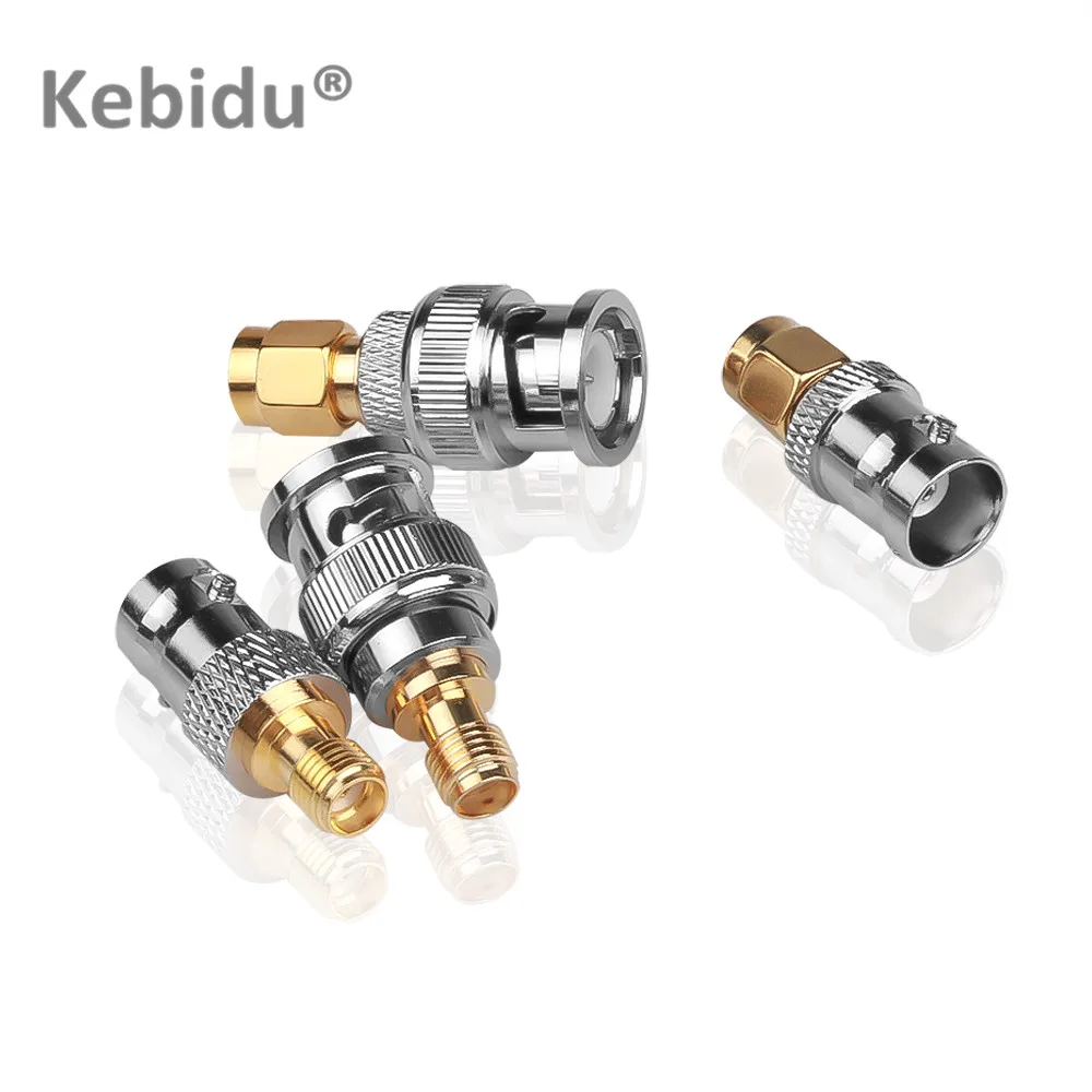 Kebidu 4 шт./лот RF коаксиальный SMA штекер к BNC гнездо M/F радиоантенный разъем адаптер |