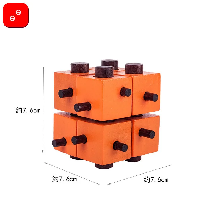 8 Квадратный замок России Мин Любань развивающие игрушки деревянные головоломки