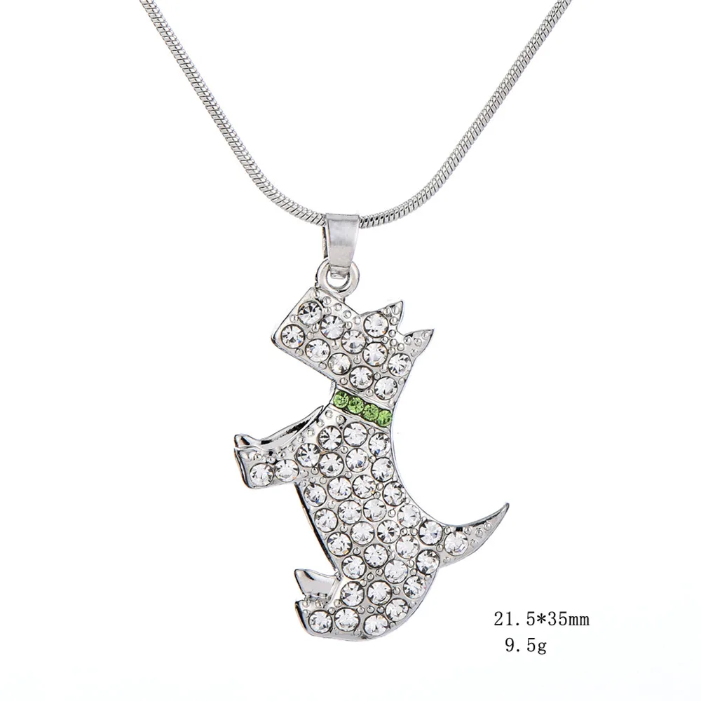 Женский цельный кулон скотти серебро 2020 пробы|jewelry necklace|pendant jewelrydog pendant |