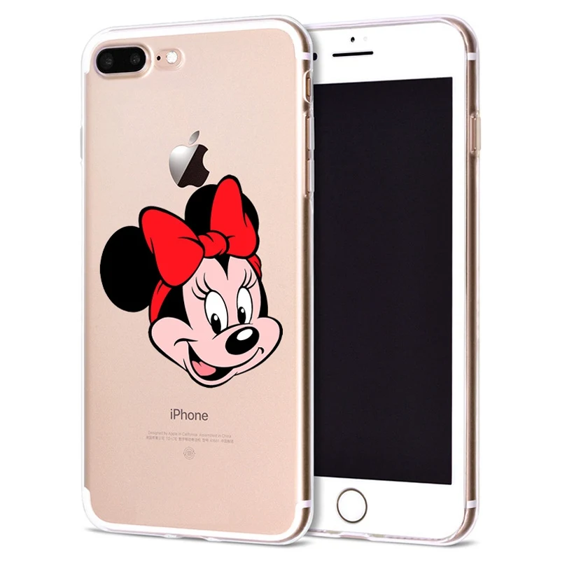 Чехол для Apple iPhone 6 6S 7 Plus X 10 милый мягкий чехол из ТПУ с Минни Оригинальный 8 B311 |