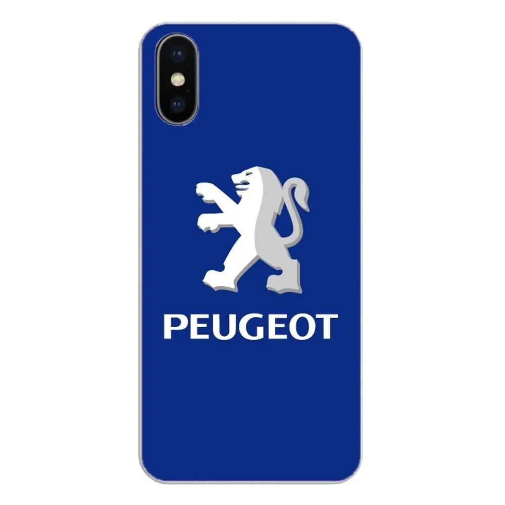 Автомобильный логотип Peugeot для Samsung Galaxy S2 S3 S4 S5 MINI S6 S7 edge S8 S9 Plus Note 2 3 4 5 8 Coque Fundas