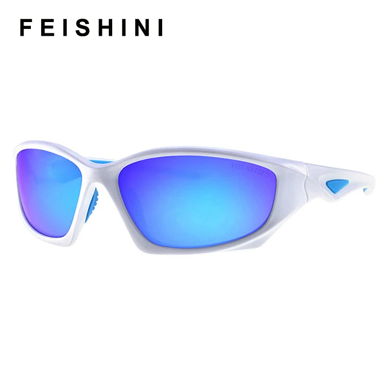 

FEISHINI Retro Mirror Sunglasses Men Polarized Vintage Quality Brand Designer Sun Glasses Clear Man Driving Goggles UV400