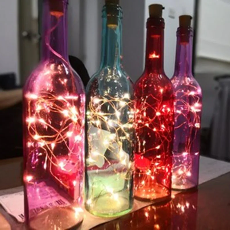 2M 20LEDs Mini LED Holiday String Lights Micro Waterproof Lamp Indoor Wedding Light for Home Decoration Christmas Glass Craft | Лампы и