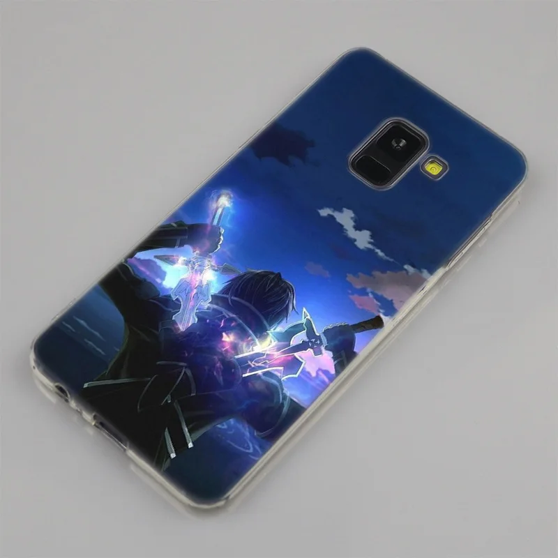 Sword Art Online SAO Anime Manga Silicone Case For Samsung Galaxy A50 A30 A10 A40 A6 A8 Plus A9 A5 A7 2018 2017 2016 Note 9 8 | Мобильные