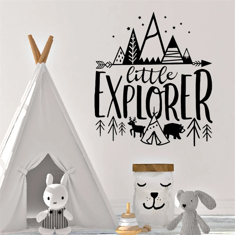 Виниловые Настенные стикеры Little Explorer для детей настенные наклейки детской