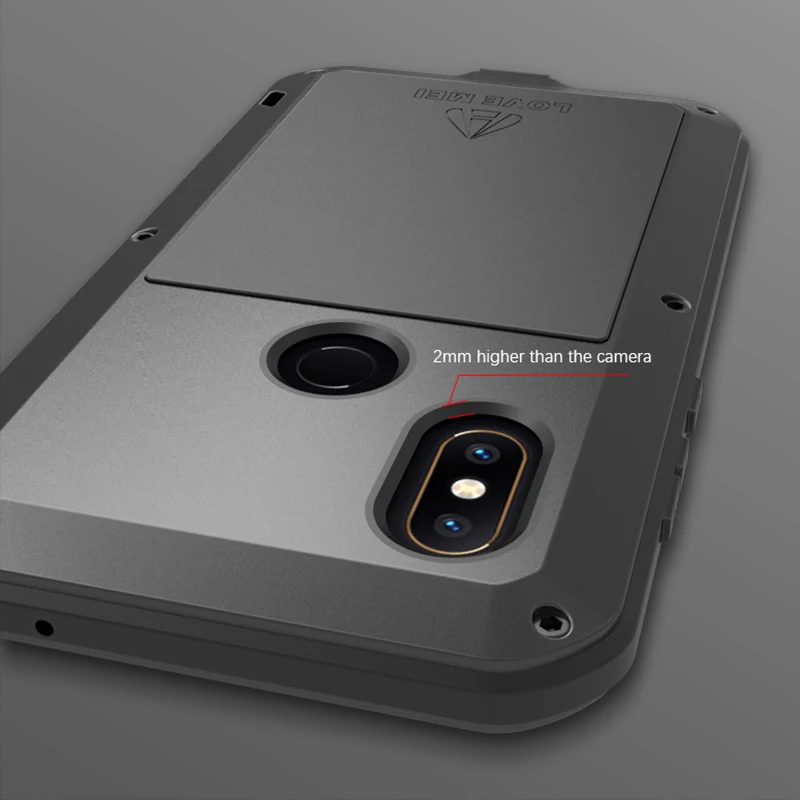 

Powerful Case For xiaomi mi mix 2s 5.99 inch Waterproof Shockproof Aluminum Case Cover with free Tempered Glass