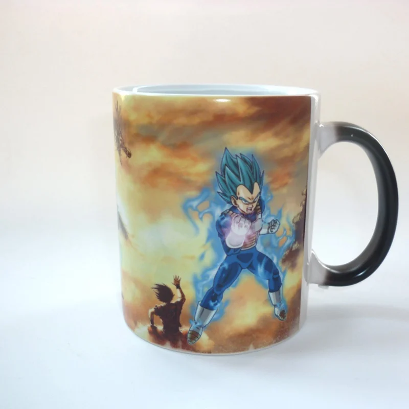 Vegeta 1 шт. Dragon Ball Z Кофе кружка сын Goku vegeta меняющие цвет кружки Аниме Драконий жемчуг зет теплочувствительная выявить волшебная кружка чашка - Цвет: Vegeta