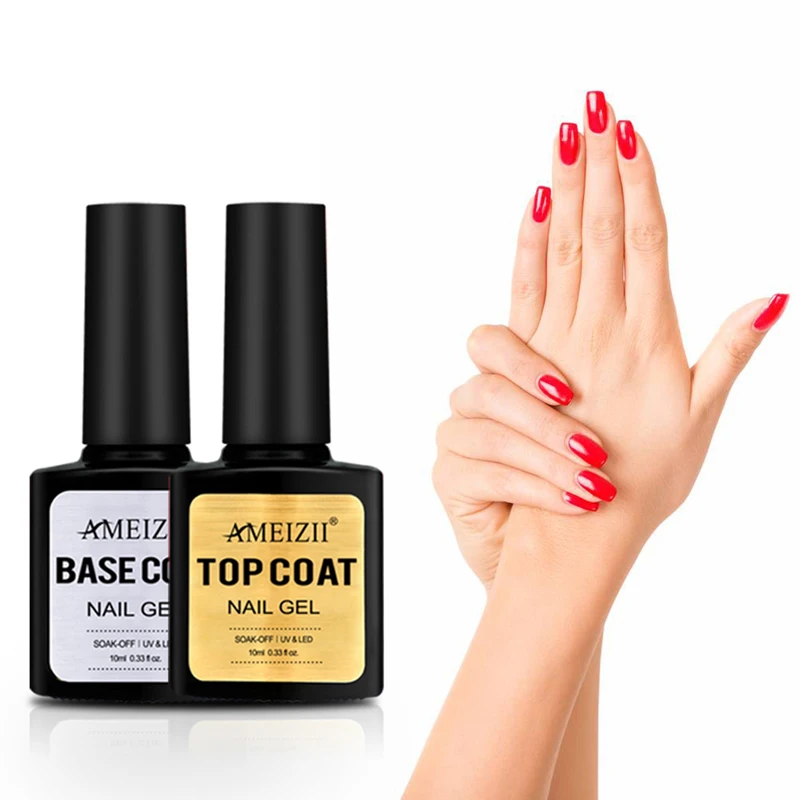 Manooby верхнее покрытие прозрачная Нейл-арт гель лак для ногтей замочить от