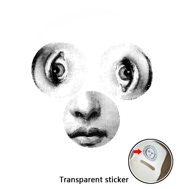 139 NO.113-140 дизайнерские обои Fornasetti, прозрачные наклейки на стену для украшения стен, гостиной, 1 шт - Цвет: 139