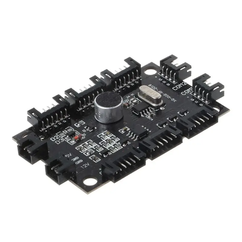 Регулируемый музыкальный компьютер ПК RGB охлаждающий вентилятор контроллер