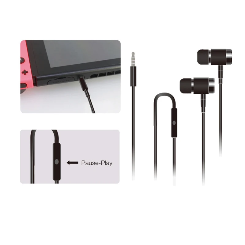 Лидер продаж Пластик телефон Наушники половина вкладыши наушники с микрофоном