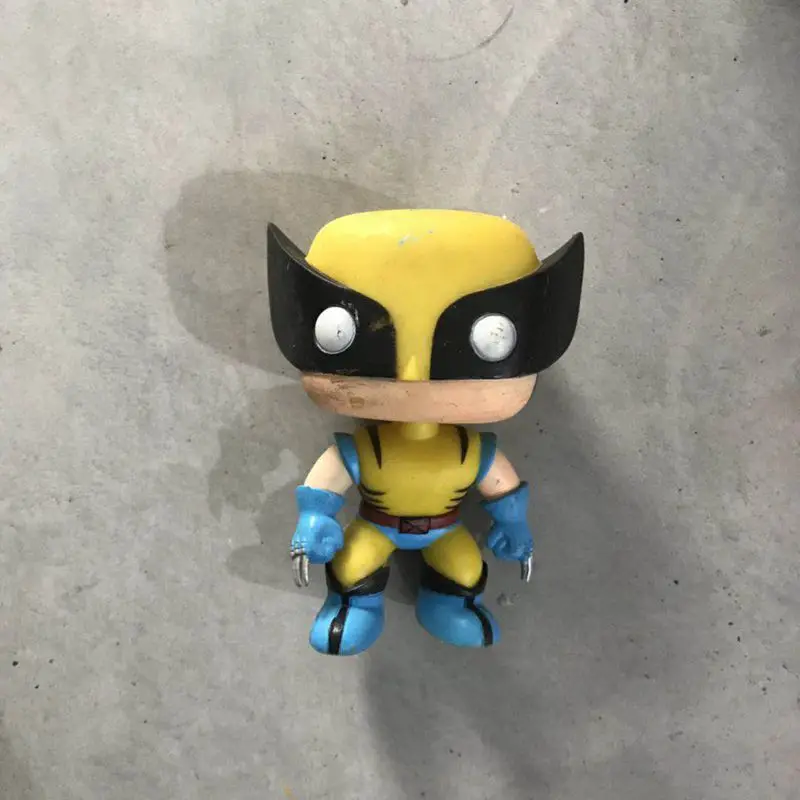 Черный Funko pop Secondhand X-MEN-Логан Росомаха Виниловая фигурка Коллекционная модель свободная игрушка без коробки - Цвет: Черный