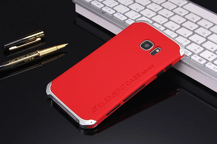 Чехол для samsung Galaxy S7 с алюминиевой металлической рамкой, Пластиковая Задняя крышка для S7 Capa Fundas Coque - Цвет: D
