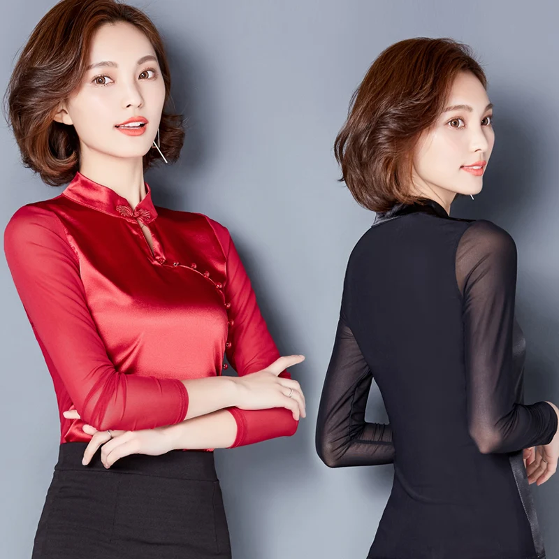 Женская блузка с корсетом Missoov брендовая дизайнерская в стиле чонсам одежда для