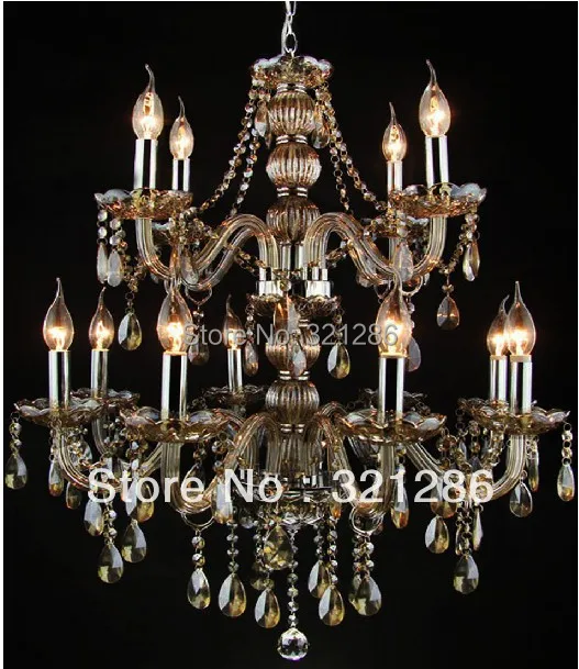 

12 arms Crystal chandelier light Large crystal chandelier living room lights candle chandelier light lamp lobby lamp lighting