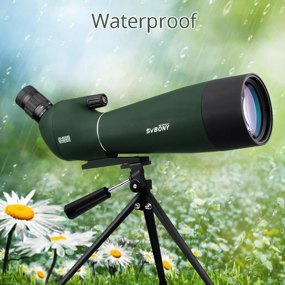 SVBONY SV28 20 60x80mm зум зрительная труба BK7 призма FMC объектив наблюдение за птицами