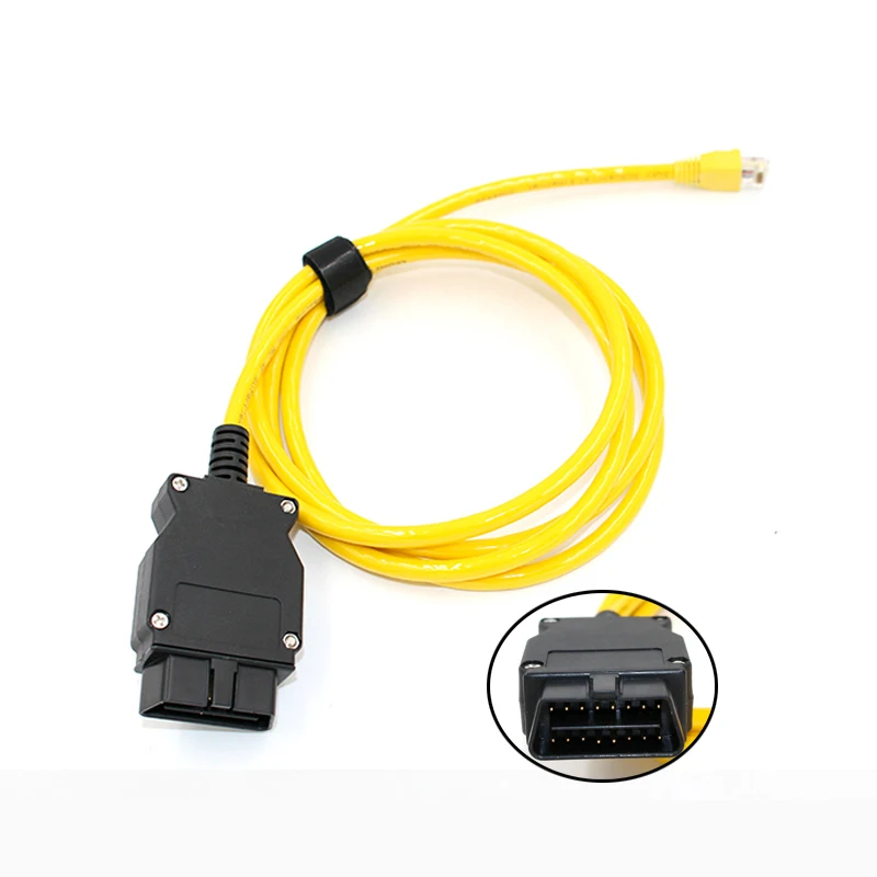 С компакт диске программное обеспечение новые Ethernet to OBD для BMW серии F кабель ENET E SYS