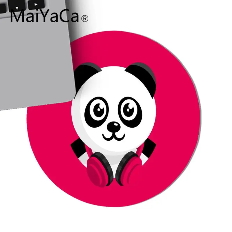 MaiYaCa, забавная панда, мультяшный Удобный круглый коврик для мыши, игровой коврик для мыши, коврик для клавиатуры, геймерский игровой коврик для мыши, Настольный коврик, Аниме Коврик для мыши