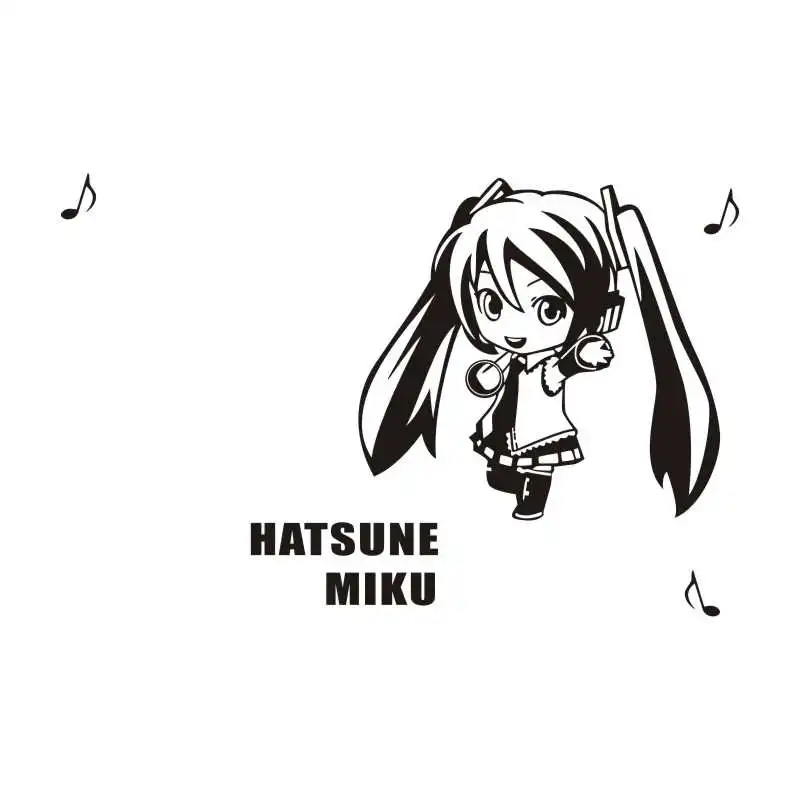 Hatsune Miku наклейки на стены виниловые Декорации для дома декоративные украшения