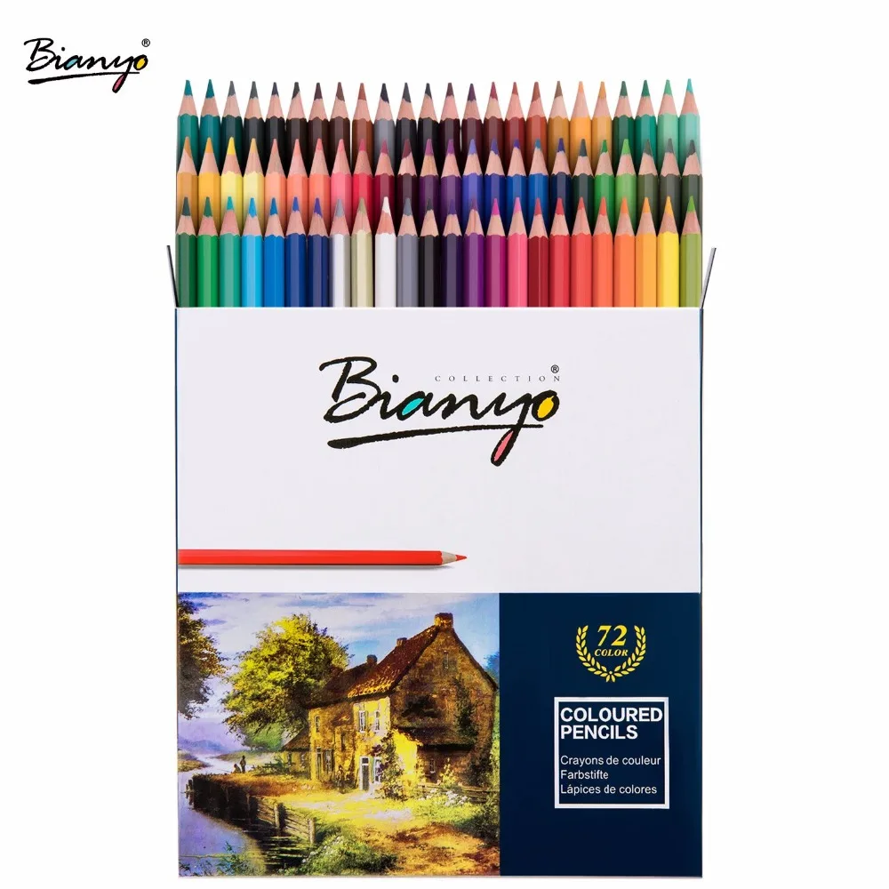 Bianyo 48/72 шт. Цвет набор карандашей Lapis De Профессиональный картины художника