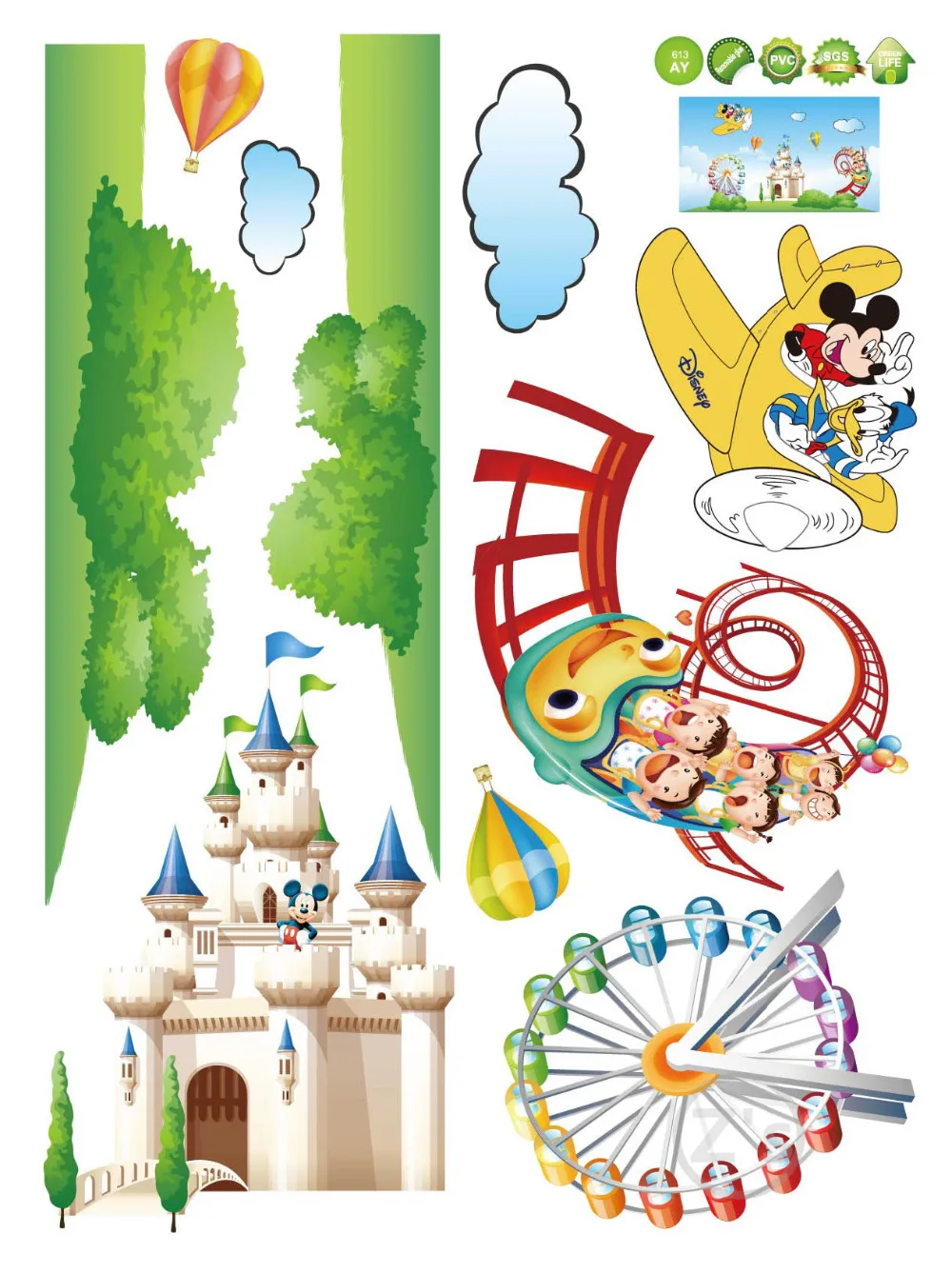 микки маус детская мебель стены стикеры для детей номеров наклейки на плакаты