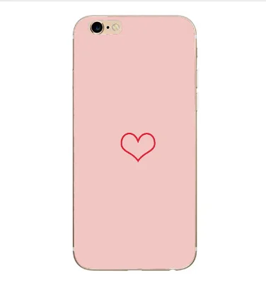 Phone Case For Capinha iphone X 10 6S 6 7 8 Plus Silicone Marble Love Heart Luxury Girl Back Cover se 5s 5 6s Bags | Мобильные