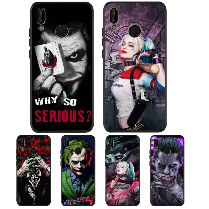 Harley Quinn Joker DIY для huawei P8 P10 P20 P30 mate 10 20 Honor 8 8X 8C 9 V20 10 Lite Plus Pro Чехол Coque Etui Funda